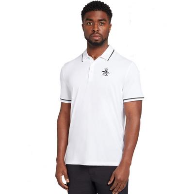 Original Penguin Heritage Piped Golf Polo - Bright White - thumbnail image 3