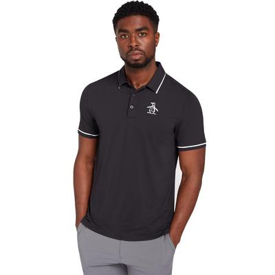 Original Penguin Heritage Piped Golf Polo - Caviar - thumbnail image 3