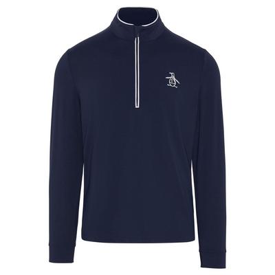 Original Penguin Performance Earl 1/4 Zip Golf Sweater - Black Iris