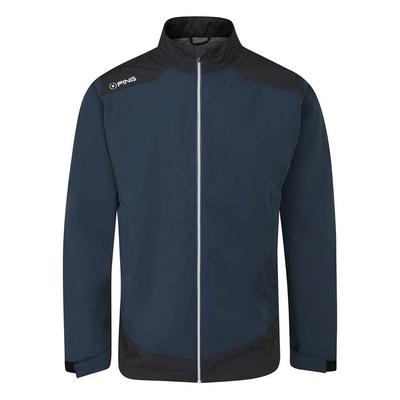 Ping SensorDry AquaDrive Waterproof Golf Jacket - Oxford Blue/Black