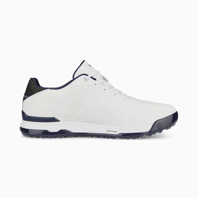 Puma PROADAPT ALPHACAT Leather Golf Shoes - White/Navy