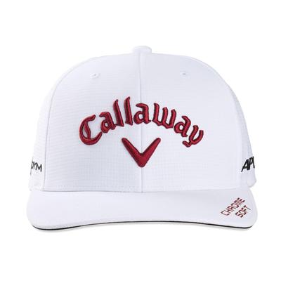 Callaway Paradym Tour Authentic Performance Golf Cap - White/Cardinal Red