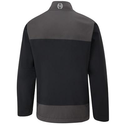 Ping SensorDry AquaDrive Half Zip Waterproof Golf Jacket - Black/Asphalt - thumbnail image 2