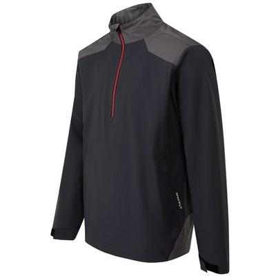 Ping SensorDry AquaDrive Half Zip Waterproof Golf Jacket - Black/Asphalt - thumbnail image 3