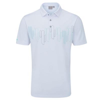 Ping Arizona Cactus Print Golf Polo Shirt - White