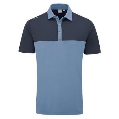 Ping Bodi Colourblock Golf Polo Shirt - Coronet Blue - thumbnail image 1