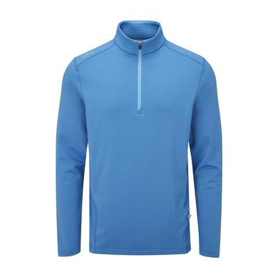 Ping Edwin Half Zip Golf Midlayer Sweater 2023 - Danube Blue - thumbnail image 1