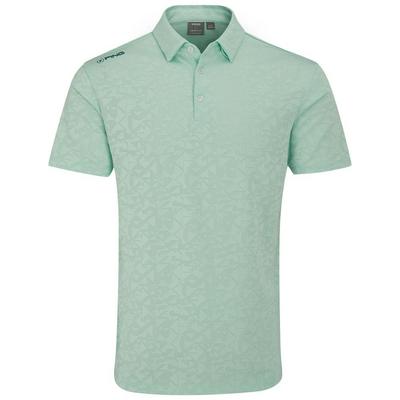 Ping Geo Camo Golf Polo Shirt - Misty Green