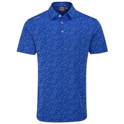 Ping Geo Camo Golf Polo Shirt - Ultra Blue
