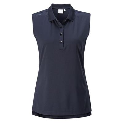 Ping Ladies Solene Sleeveless Golf Polo - Navy - thumbnail image 2