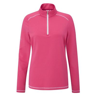 Ping Ladies Sonya Fleece Golf Midlayer - Pink Blossom - thumbnail image 1