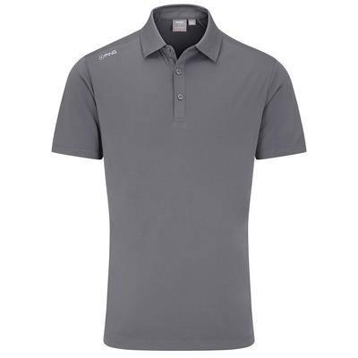 Ping Lindum Golf Polo Shirt - Rock Grey