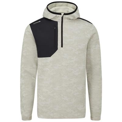 Ping Nexa Hooded Half Zip Golf Sweater - Willow/Black - thumbnail image 1