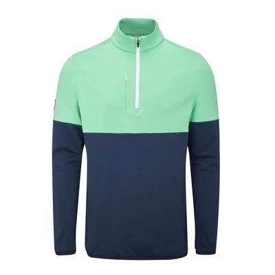 Ping Nexus Half Zip Golf Midlayer Fleece - Oxford Blue/Aqarius