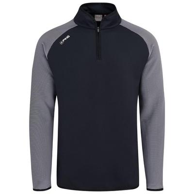 Ping Strio Half Zip Midlayer - Black/White