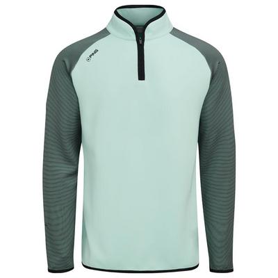 Ping Strio Half Zip Midlayer - Misty Green/Black - thumbnail image 1
