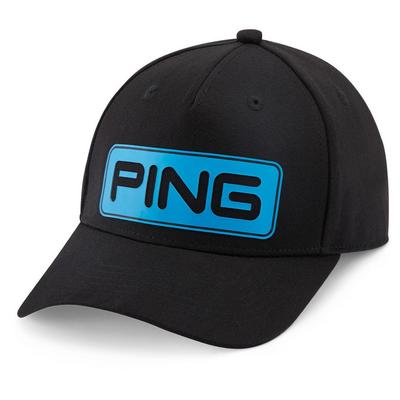 Ping Tour Classic Golf Cap - Black/Process Blue