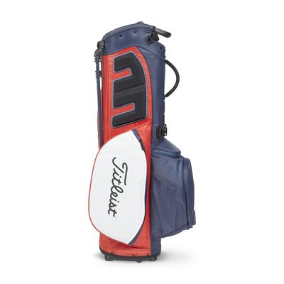 Titleist Players 5 StaDry Golf Stand Bag - Navy/Red/White - thumbnail image 2