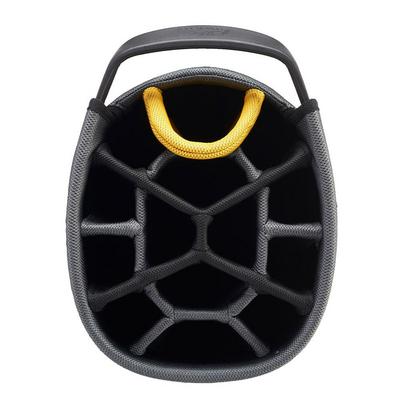 PowaKaddy Dri Tech Golf Cart Bag 2024 - Black/Gun Metal/Yellow - thumbnail image 4