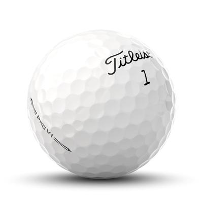 Titleist Pro V1 White Golf Balls Dozen Pack - 2023 Thumbnail Hero 2 | Click Golf - thumbnail image 2