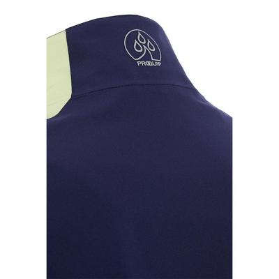 ProQuip Ladies Paige Waterproof Golf Jacket - Navy/Lime - thumbnail image 3