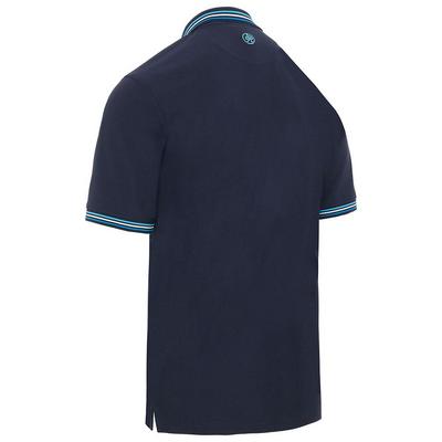 ProQuip Striped Collar Golf Polo Shirt - Navy - thumbnail image 2