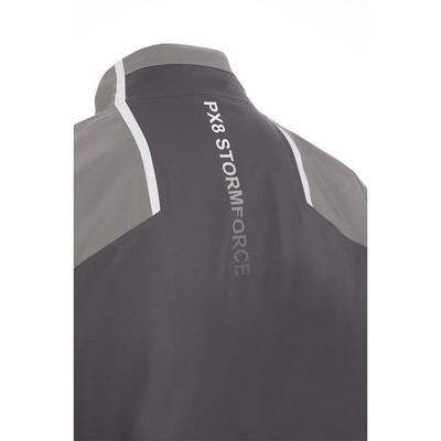 ProQuip PX8 Stormforce Waterproof Golf Jacket - Grey - thumbnail image 3