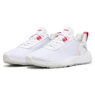Puma Fusion Crush Sport Ladies Golf Shoes - Puma White/Garnet Rose - thumbnail image 3