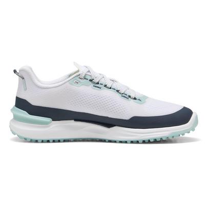 Puma Ignite Elevate X Golf Shoes - Puma White/Deep Navy/Modern Mint