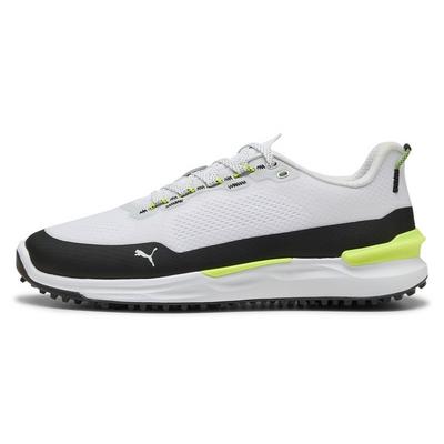 Puma Ignite Elevate X Golf Shoes - Puma White/Puma Black/Safety Yellow - thumbnail image 2