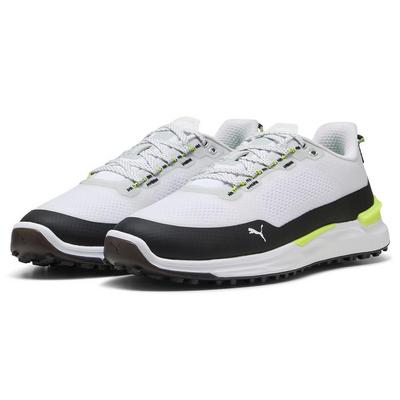 Puma Ignite Elevate X Golf Shoes - Puma White/Puma Black/Safety Yellow - thumbnail image 3