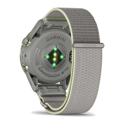 Garmin Approach S72 GPS Golf Smart Watch (47mm) - Silver/Citron - thumbnail image 12