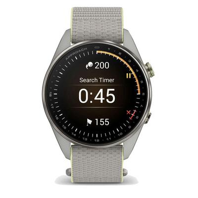 Garmin Approach S72 GPS Golf Smart Watch (47mm) - Silver/Citron - thumbnail image 9