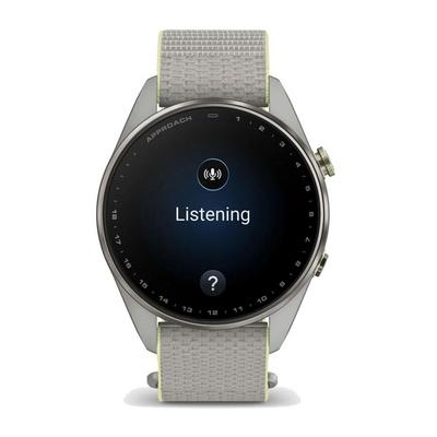 Garmin Approach S72 GPS Golf Smart Watch (47mm) - Silver/Citron - thumbnail image 10