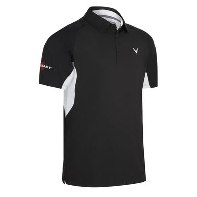 Callaway SS Odyssey Ventilated Golf Polo Shirt - Caviar