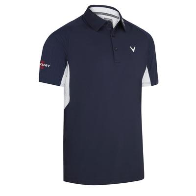 Callaway SS Odyssey Ventilated Golf Polo Shirt - Peacoat
