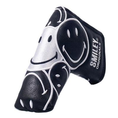 Smiley Original Golf Blade Putter Headcovers - Black