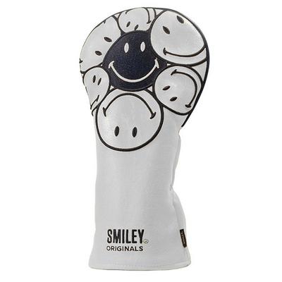 Smiley Original Golf Driver Headcovers - White - thumbnail image 2