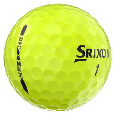 Srixon Soft Feel Golf Balls 2024 - Yellow - thumbnail image 2