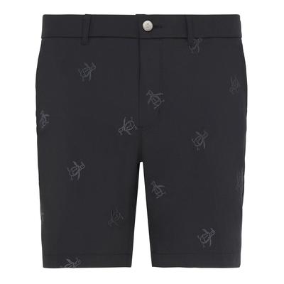 Original Penguin Space Dyed Pete Embroidered Golf Short - Caviar