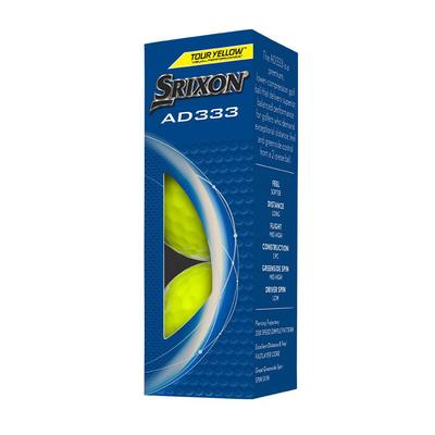 Srixon AD333 Golf Balls - Yellow - thumbnail image 2