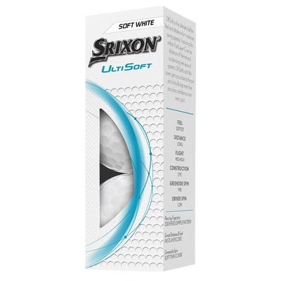 Srixon UltiSoft Golf Balls - White - thumbnail image 2