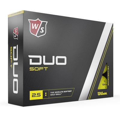 Wilson Staff Duo Soft Golf Balls - Yellow - thumbnail image 1