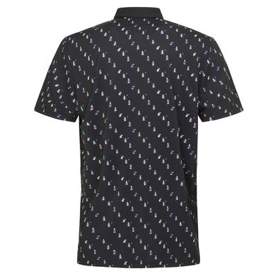 Original Penguin Swinging Pete Novelty Print Golf Polo Shirt - Caviar - thumbnail image 2