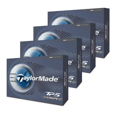 TaylorMade TP5 Stripe Golf Balls - White (4 For 3)