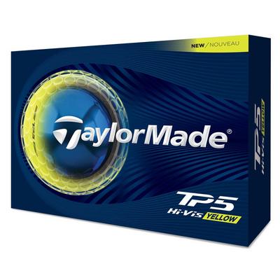 TaylorMade TP5 Golf Balls - High Vis Yellow