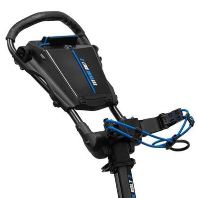 Longridge Ezeglide Bolt 2 Auto Opening Push Trolley - Black/Blue - thumbnail image 4