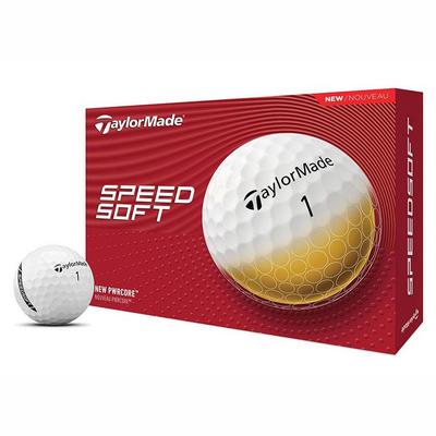 TaylorMade SpeedSoft Golf Balls - White - thumbnail image 1