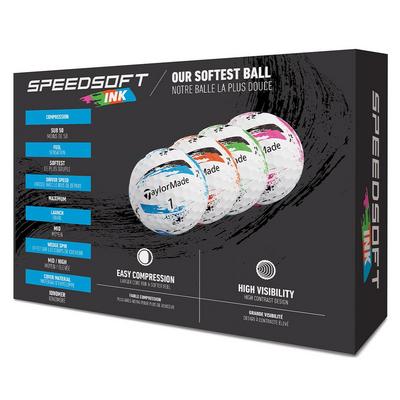 TaylorMade SpeedSoft Ink Golf Balls - Multi - thumbnail image 5