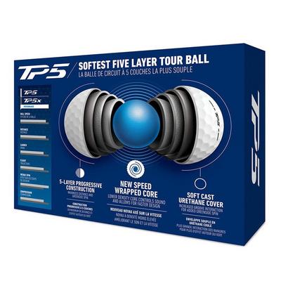 TaylorMade TP5 Golf Balls - White - thumbnail image 4